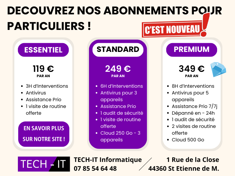 Les 3 Abonnements Particuliers